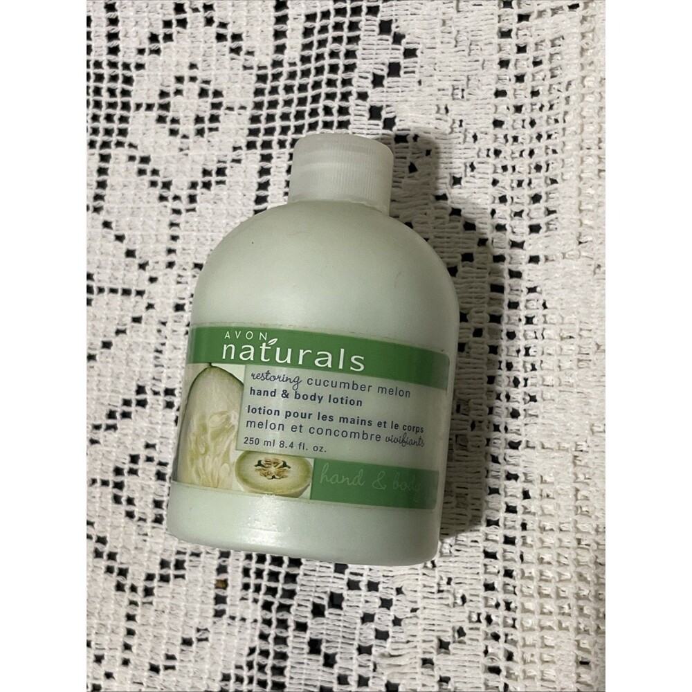 Avon Body Lotion Naturals Hand/Body CUCUMBER MELON w/pump 8.4 FL OZ USA